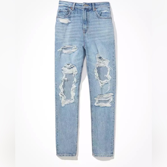 American Eagle Ripped Highest Waist Mom Jean - Picture 3 of 8
